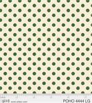 P & B Textiles - Postcard Holiday - Dots, Green/Cream