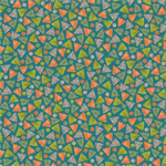 Quilting Treasures - Rejoice - Triangle Geo, Teal