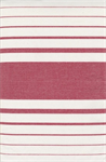 Moda - Enamoured Toweling - 18^ Hemmed Edge - Center Wide Red Stripe, White