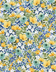 Wilmington Prints - Sunlit Serenade - Packed Floral, Multi