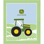 Springs Creative - John Deere - 36^ Tractor Panel, Green