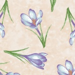 Studio E - Forest Friends - Tossed Crocuses, Pink