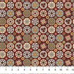 Northcott - Barn Quilts - Quilt Circles, Red